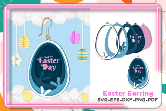 3D Layered Easter Earring Egg: Laser Cutting & Earrings