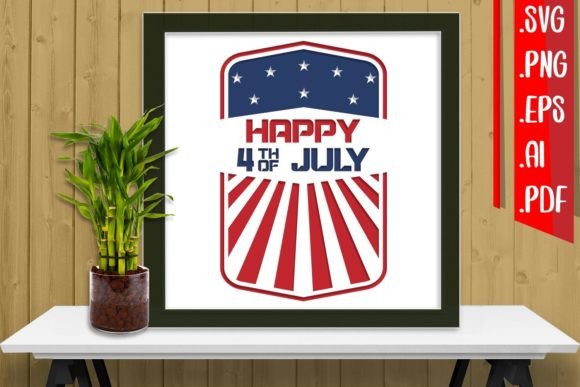 4th of July 3D SVG for Shadow Boxes & Branding