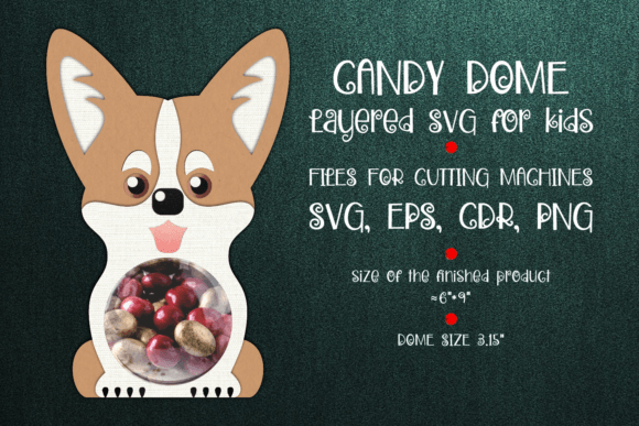 Corgi Dog Candy Dome: 3D SVG Shapes Review