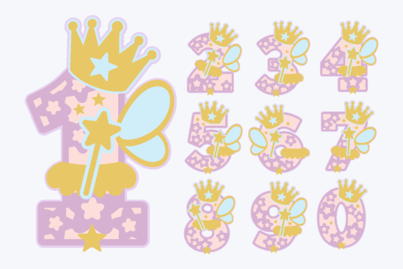 Fairy Numbers: 3D SVG Shapes for Whimsical Design