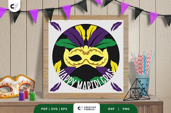 Fat Tuesday 3D SVG for Mardi Gras Branding