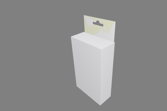 Gift Box with Hanging Panel: A 3D SVG for Shapes
