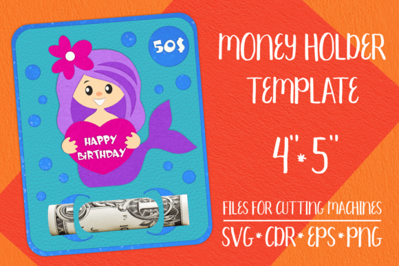 Mermaid Birthday Card Money Holder: A 3D SVG Shapes Review