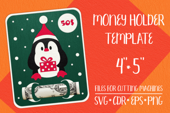 Penguin Christmas Card Money Holder: 3D SVG Review