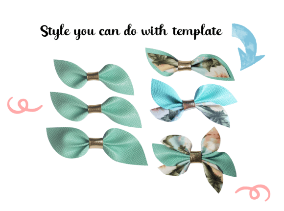 Pinch Hairbow Template: A 3D SVG for Shapes & Branding