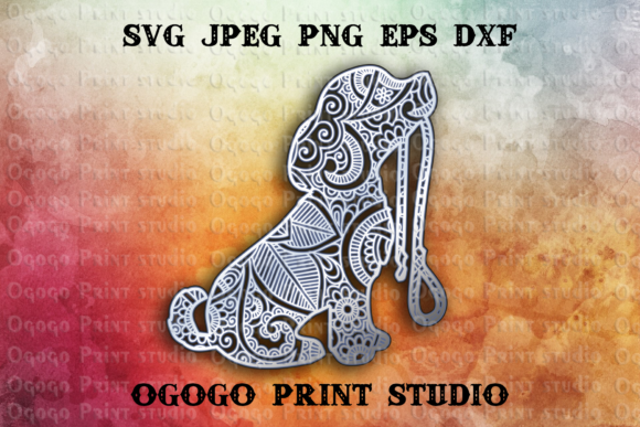 Puppy 3D SVG Shapes for Modern Blog Graphics