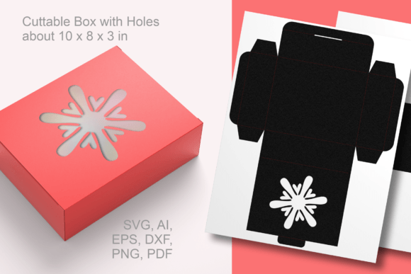 Retro Snowflake Favor Box: A 3D SVG for Shapes
