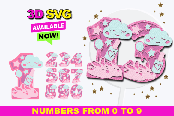 Slumber Party Numbers 3D SVG: A Designer’s Review
