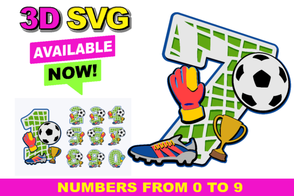 Soccer Numbers: A Designer's Take on 3D SVG Sports Customization