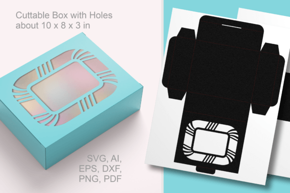 Stripes Around Window Gift Box Template: A 3D SVG Shapes Review